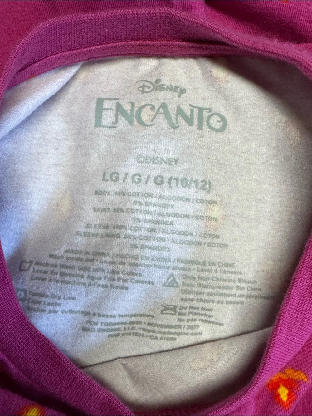 NWT Disney ENCANTO Mirabel Dress Birthday Party Cosplay Fancy Dress SZ L